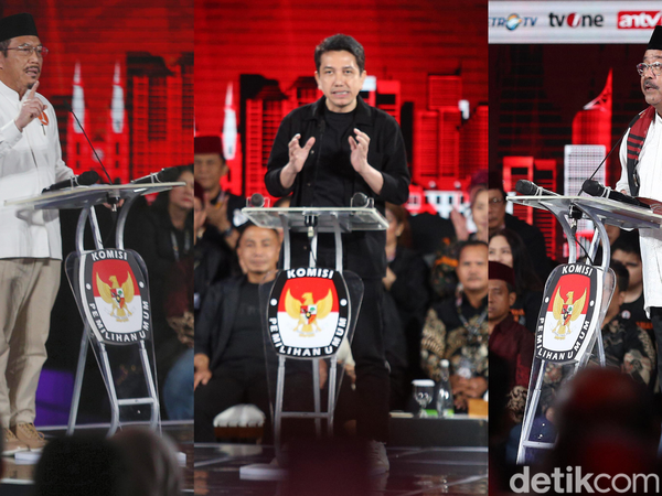 Potret Ketiga Calon Wakil Gubernur Jakarta Saling Adu Gagasan