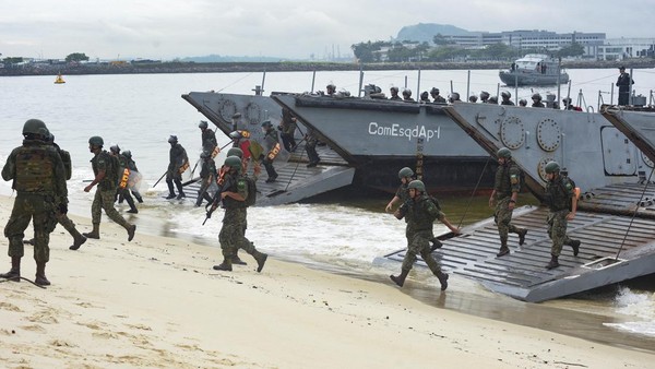 Potret Militer Brasil Gelar Latihan Keselamatan Jelang KTT G20