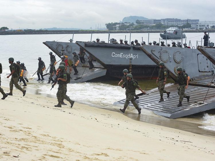 Potret Militer Brasil Gelar Latihan Keselamatan Jelang KTT G20