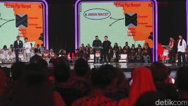 Potret Pasangan Cagub-Cawagub Jakarta Sampaikan Visi Misi di Debat Pamungkas