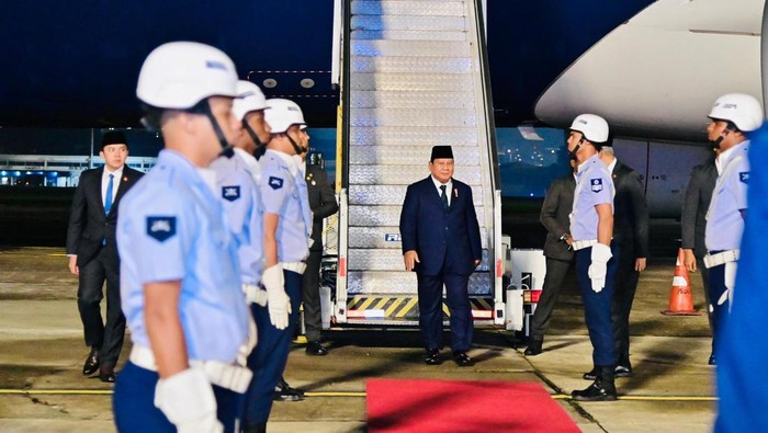 Prabowo tiba di Brasil (dok Biro Pers Sekretariat Presiden)