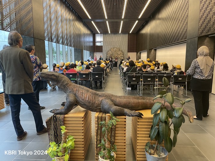 Siswa SD Daisan Hino Jepang Belajar Lebih Dekat Tentang Indonesia di KBRI Tokyo