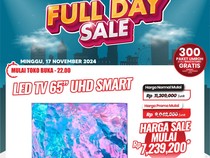 Banjir Diskon! TV LED 50-65 Inch di Transmart Full Day Sale Hemat Rp 3,9 Jutaan