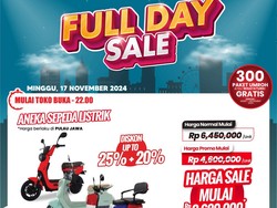 Sepeda Listrik di Transmart Full Day Sale Diskon Jutaan Rupiah
