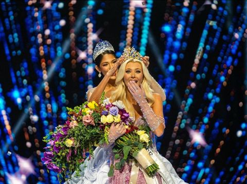 Victoria Kjaer Theilvig dari Denmark Juara Miss Universe 2024.
