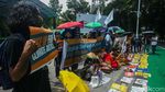 Aksi Menuntut Keadilan Iklim di Gedung KLH Jakarta