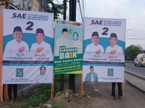 Istri Subandi Pasang Baliho Dukung SAE, PKB Sidoarjo: Kewajiban Kader!