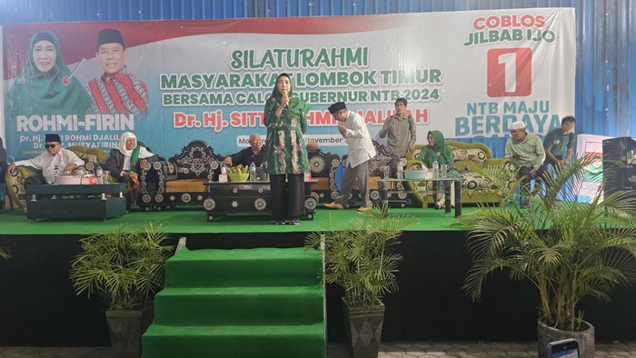 Cagub nomor 1 Sitti Rohmi Djalilah Kampanye di Lombok Timur.