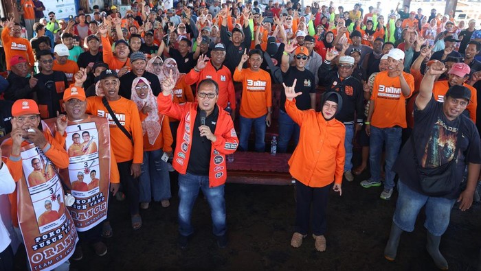 Danny Pomanto hadir dalam kampanye INIMI di TPI Paotere, Makassar.