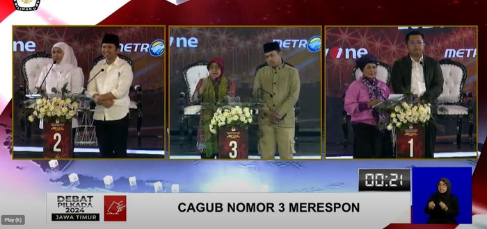 Debat Ketiga Pilgub Jatim