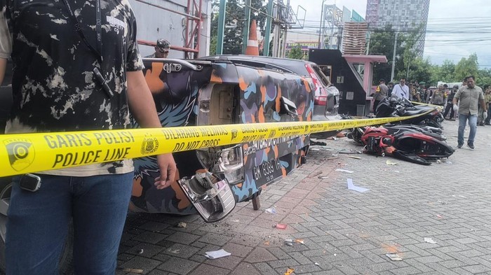 Garis polisi terpasang di TKP bentrokan di Pekanbaru, Riau (dok. Istimewa)