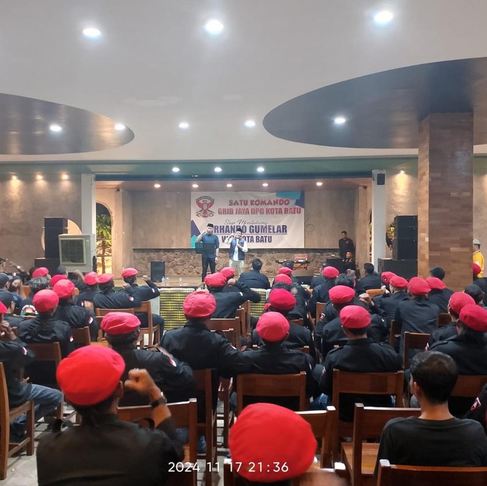 GRIB Jaya Kota Batu Deklarasikan Dukung Paslon Firhando Gumelar-Rudi