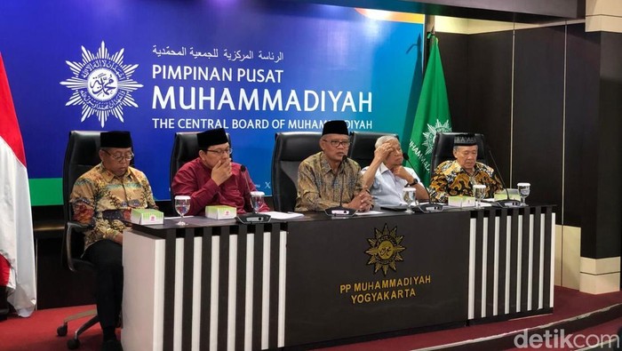 Jumpa pers Milad ke-112 Muhammadiyah di kantor PP Muhammadiyah, Kota Jogja, Senin (18/11/2024).