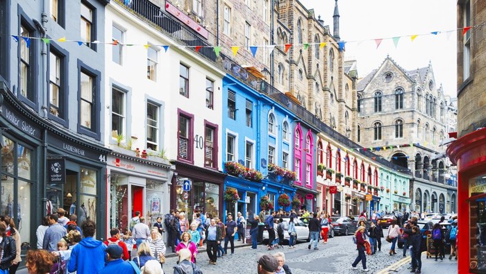 Kawasan kota tua di Edinburgh, Skotlandia