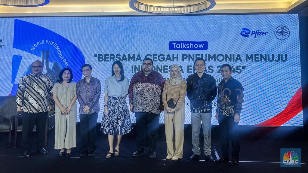 Pfizer Indonesia dan IAKMI Dorong Generasi Sehat Bebas Pneumonia di kawasan Jakarta Selatan, Senin (18/11/2024). (CNBC Indonesia/Lynda Hasibuan)