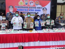 Polisi Sidoarjo Musnahkan Sabu 30 Kg Senilai Rp 30 Miliar