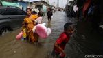 Potret Banjir Rob yang Merendam Muara Angke Jakarta Utara