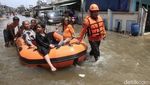 Potret Banjir Rob yang Merendam Muara Angke Jakarta Utara