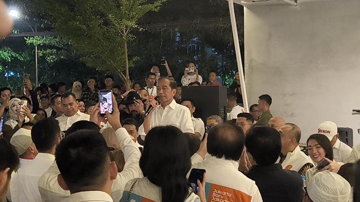 Presiden Joko Widodo (Jokowi) di acara kampanye Ridwan Kamil (RK).