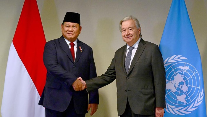 Presiden Prabowo Subianto bertemu dengan Sekjen PBB António Guterres di sela rangkaian KTT G20 di Rio de Janeiro, Brasil