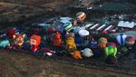 Puluhan Balon Udara Warnai Langit Meksiko