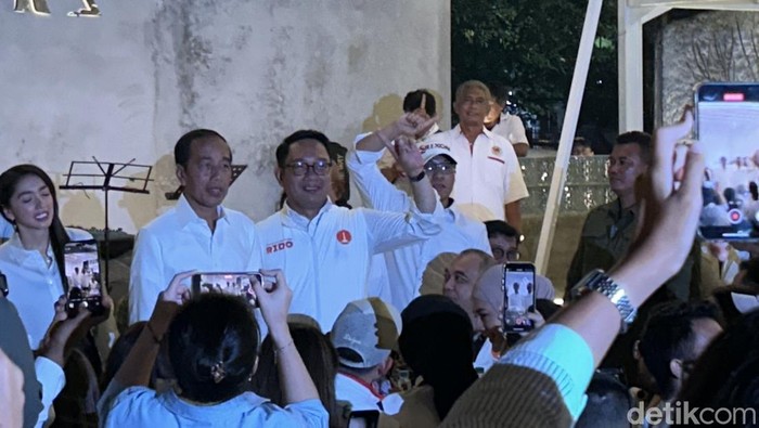 Ridwan Kamil dan Jokowi. (Kadek/detikcom)