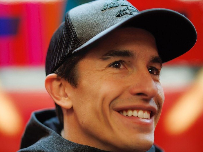 Senyum Marc Marquez di tim pabrikan Ducati