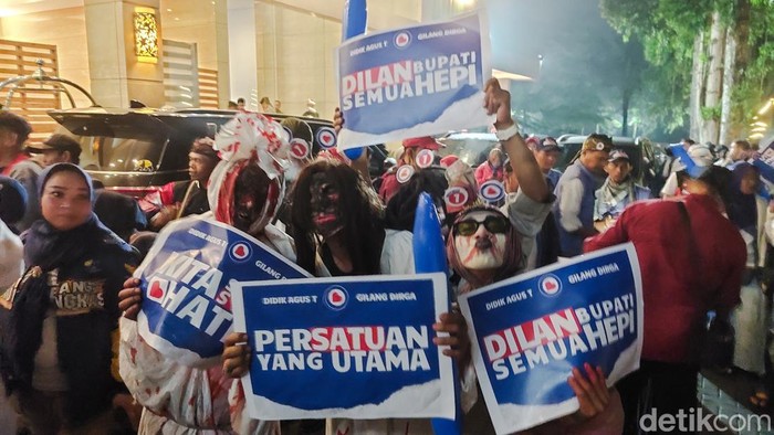 Suasana di lokasi sebat Pilbup Bandung Barat 2024