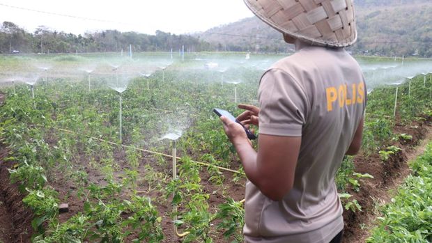 Anggota Polres Bantul Aipda Anto Harmoko