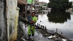 Banjir Rob Marunda Pulo Mulai Surut