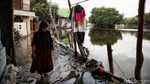 Banjir Rob Marunda Pulo Mulai Surut