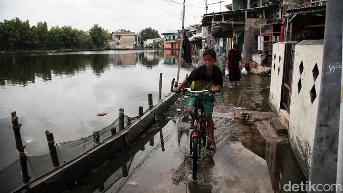 Banjir Rob Marunda Pulo Surut Banjir rob sempat merendam permukiman di kawasan Marunda Pulo, Cilincing, Jakarta Utara, Kamis (19/11/2024). Namun, banjir rob sudah mulai surut sejak tadi sore.