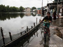 Banjir Rob Marunda Pulo Mulai Surut