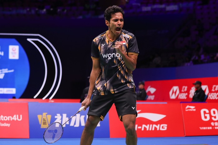 Chico Aura Dwi Wardoyo berlaga di babak pertama China Masters 2024 di Shenzhen, Selasa 19 November 2024.