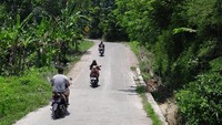 Desa Wisata Mekarbuana terkenal dengan pemandangan alamnya yang asri dan menenangkan. Perjalanan ke sini, traveler akan disambut dengan angin sepoi-sepoi khas pedesaan. (Asti Azhari/detikTravel)
