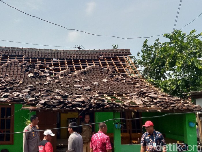 Dampak kerusakan akibat Lisus di Desa Tambong Wetan, Kecamatan Kalikotes, Klaten.