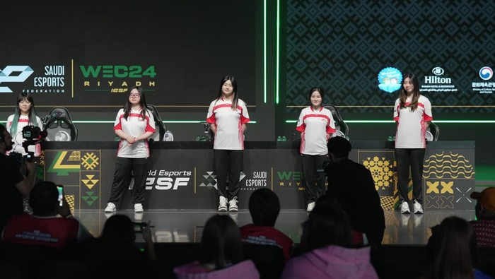 Babak playoff IESF Mobile Legends Women 2024 berlanjut. Timnas Indonesia lolos ke final upper bracket dan bertemu Mesir.