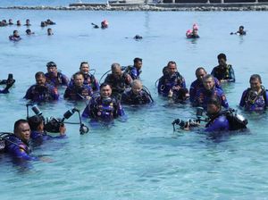 Pimpin Transplantasi Terumbu Karang, Kabaharkam Ajak Jaga Ekosistem Laut