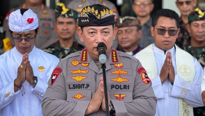 Kapolri Jenderal Listyo Sigit Prabowo bersama Forkopimda Bali