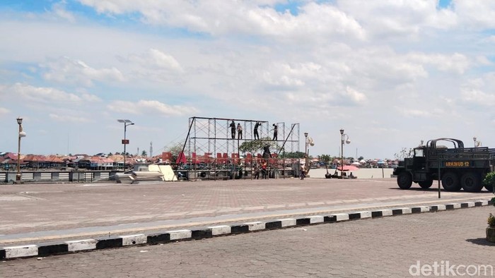 Kawasan BKB Palembang steril dari PKL dan pengamen untuk acara World Music Jazz Festival 2024.