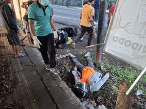 Pemotor Tewas Tabrak Tiang Baliho di Jalan Denpasar-Gilimanuk