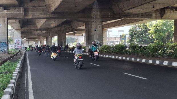 Kondisi Lain Jl Sholeh Iskandar pukul 08.10 WIB