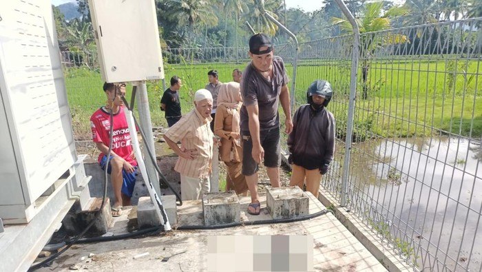 Lokasi pria bunuh diri dengan cara lompat dari tower setinggi 100 meter di Lebong.