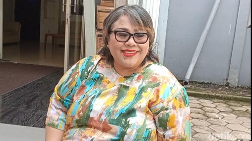 Nunung saat ditemui di kawasan transmedia.