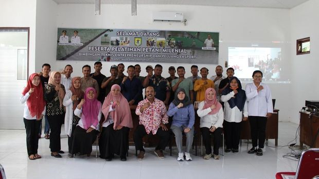 Pelatihan Petani Milenial untuk dorong produktivitas pertanian di Sergai (Dok. Pemkab Sergai)