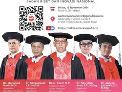 BRIN Kukuhkan 5 Profesor Riset Baru, Ini Sosok Mereka