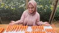 Melody kerap membagikan momennya bertanam aneka sayuran. Ia merupakan lulusan Universitas Padjajaran jurusan Agroteknologi. Foto: Instagram @melodylaksani92