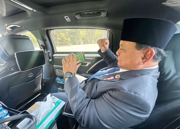 Prabowo nonton Timnas