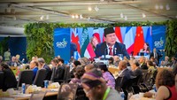 Acara KTT G20 digelar di Museum of Modern Art (MAM), Rio de Janeiro, Brasil, Senin (18/11/2024) waktu setempat. (Dok. Biro Pers Sekretariat Presiden/Laily Rachev)