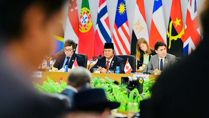 Prabowo saat memberikan pernyataann di sesi pertama KTT G20 Brasil.